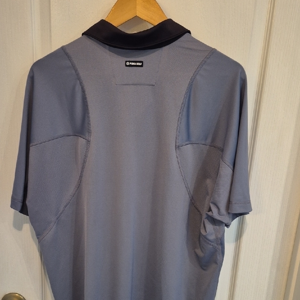 Puma Men's Gray Golf Cool Cell Tech Polo Shirt - Picture 6 of 6
